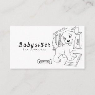 Professional Babysitter Services: Reliable Care Business Card