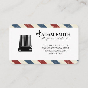 Professional Barber Appointment Card