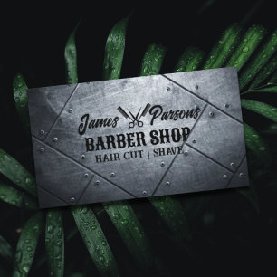 Professional Barbershop Hair Stylist Barber Shop Business Card