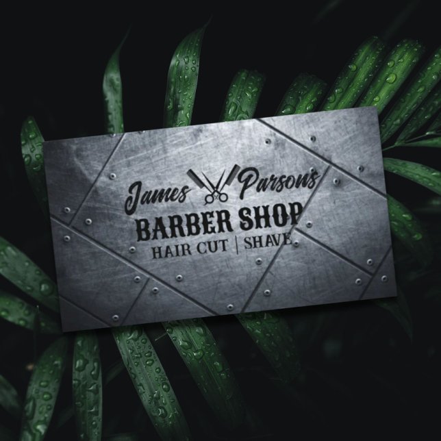 Professional Barbershop Hair Stylist Barber Shop Business Card (Professional Barbershop Hair Stylist Barber Shop Business Card)