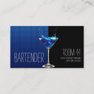 Professional Bartender Business Card