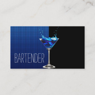 Professional Bartender Business Card