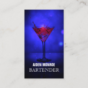 Professional Bartender Business Card