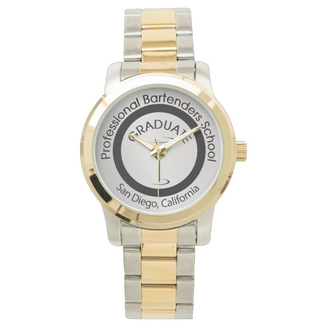 Professional Bartenders School Graduate Watch (Front)
