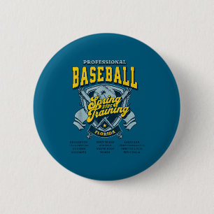 Professional Baseball Spring Training 2026 Artwork 6 Cm Round Badge