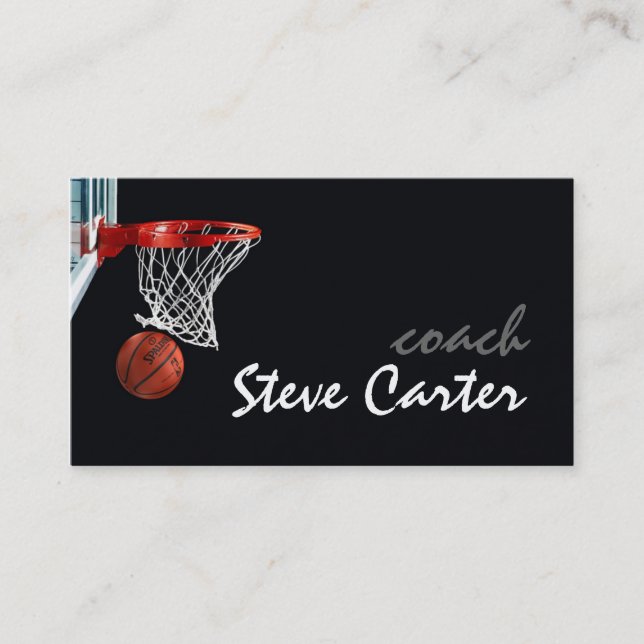 Professional Basketball Coach / Player Card (Front)