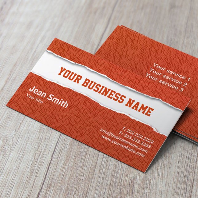 Professional Basketball Coach Sport Business Card (Creator Uploaded)