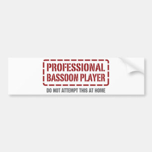 Professional Bassoon Player Bumper Sticker