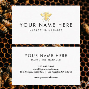 professional Bee BeeKeeper Honey Business Card
