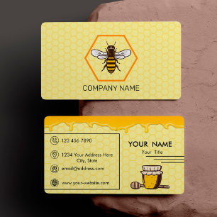 Professional Beekeeping Apiarist Beekeeper Logo Bu Business Card
