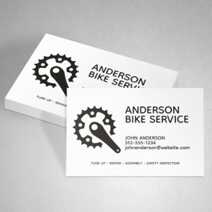 Professional Bike Repair Maintenance Coaching Business Card