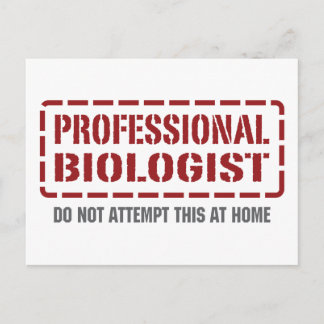 Professional Biologist Postcard