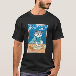 Professional Biscuit Maker Cat  Baker T-Shirt