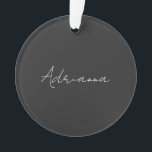 Professional black add your name handwriting retro ornament<br><div class="desc">This template can be customised to meet all personal occupations.</div>