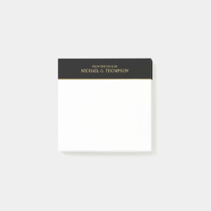 Professional Black and Gold Post-it Notes