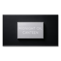 Professional Black and Silver Textured Plaque