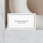 Professional Black And White Attorney Consultant Business Card<br><div class="desc">In the world of networking, making a memorable first impression is imperative. Our minimalist-style business cards are designed to do just that, encapsulating professionalism and elegance in a sleek, simple design. Tailored for the discerning professional, these cards are a perfect fit for small business owners, consultants, attorneys, hair stylists, and...</div>