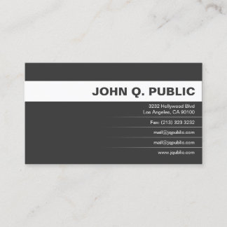Professional Black and White Business Card