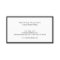 Professional Black and White Business Card