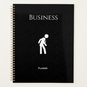Professional black and white business planner