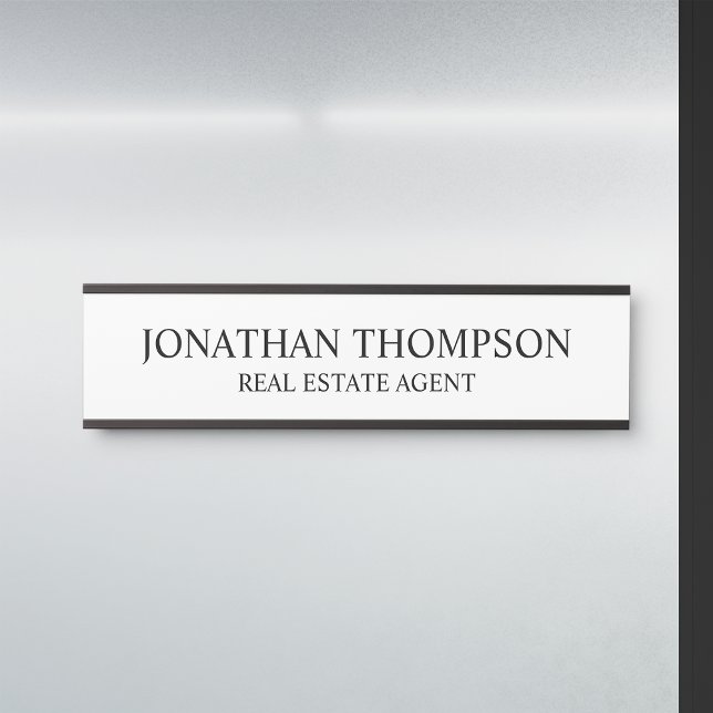 Professional Black and White Door Sign (Creator Uploaded)