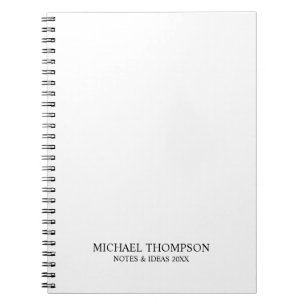 Professional Black and White Notebook