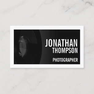 Professional Black and White Photography Business Card
