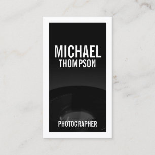 Professional Black and White Photography Business Card