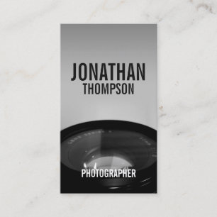 Professional Black and White Photography Business Card
