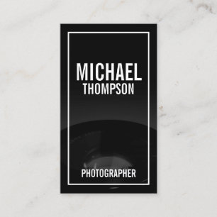 Professional Black and White Photography Business Card