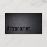 Professional Black Astronomer Business Card<br><div class="desc">Professional Black Out Astronomer Business Card.</div>