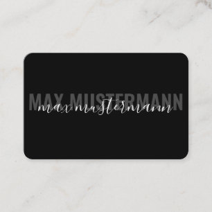 Professional Black Business Cards Template - Vi