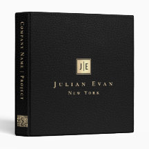Professional Black Gold Qr code Monogram