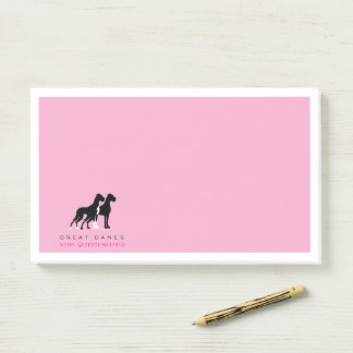 Professional black Great Danes Post-it Notes
