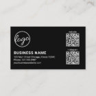 Professional Black Logo QR Code Modern