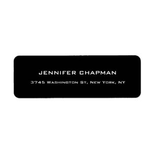 Professional Black Modern Plain Elegant Minimalist