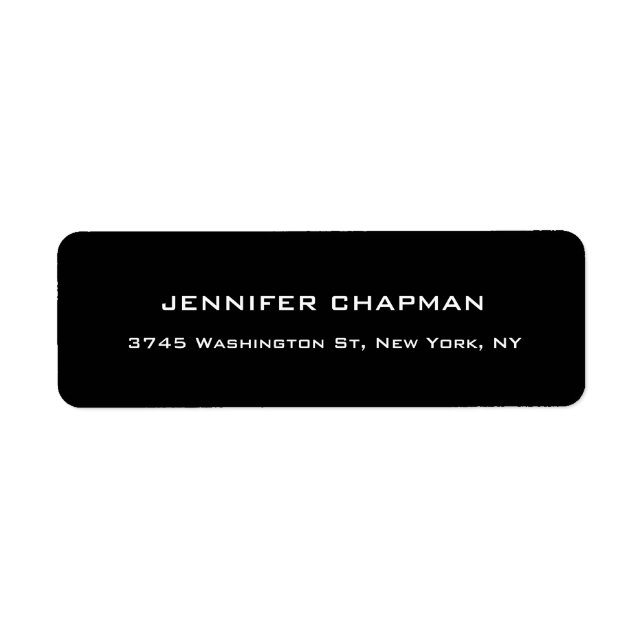 Professional Black Modern Plain Elegant Minimalist (Front)