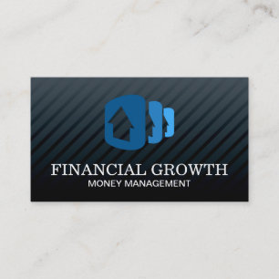 Professional Black Modern   Stacked Houses Business Card