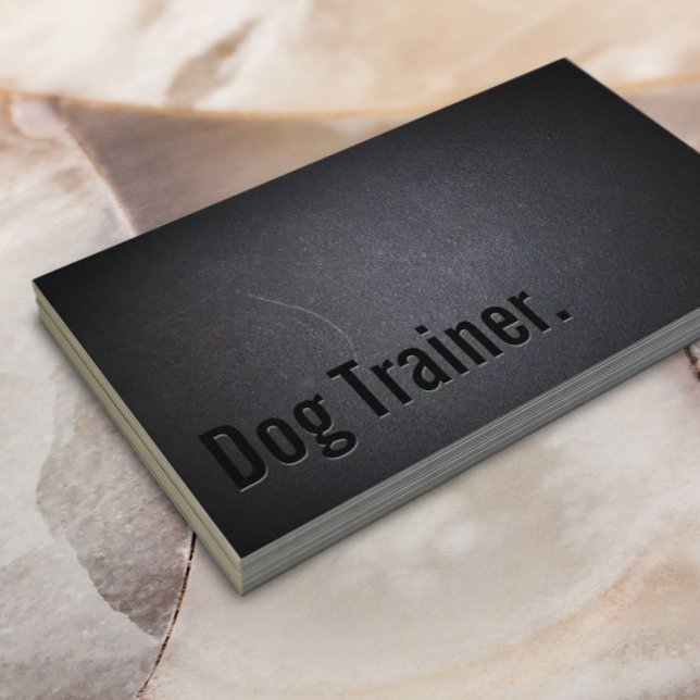 Professional Black Out Dog Training Business Card (Creator Uploaded)
