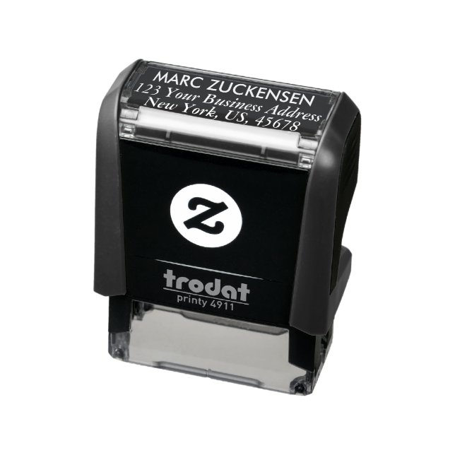 Professional Black Return Address Self-inking Stamp (Product)
