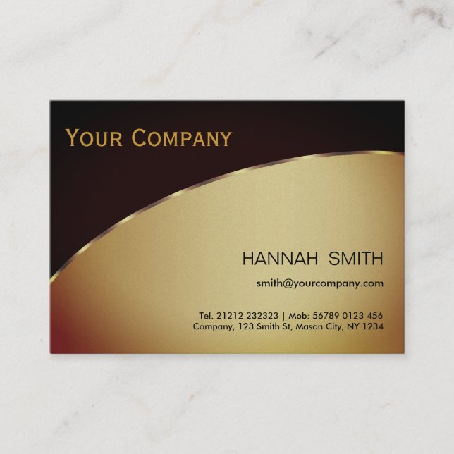 Professional Black Silver Metal Modern Elegant Business Card (Front)