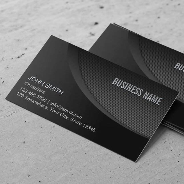 Professional Black Stainless Steel Business Card (Creator Uploaded)