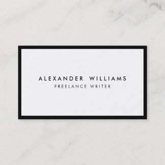 Professional Black White Business Card Multicolor