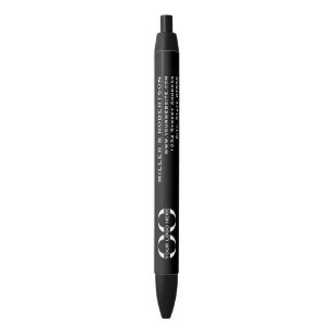 Professional Black White Company Logo Ink Pen