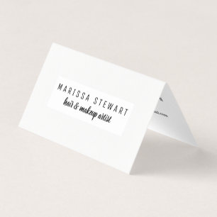 Professional Black White Modern Social Media Business Card