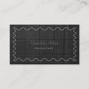 Professional Black Wood Elegant Modern Simple Business Card