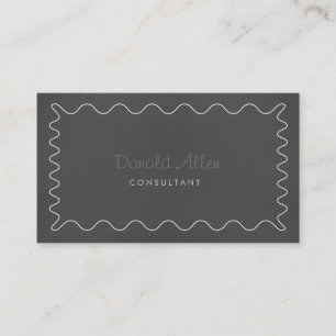 Professional Black Wood Elegant Modern Simple Business Card