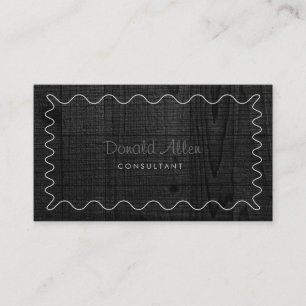 Professional Black Wood Elegant Modern Simple Business Card