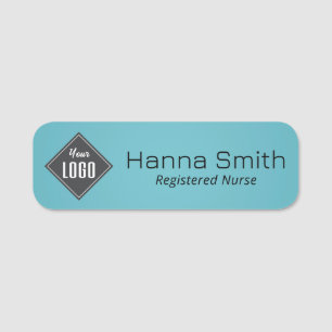 Professional Blue Magnetic Company Employee Name Tag