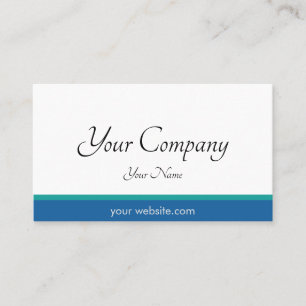 Professional Blue Minimal Business Card